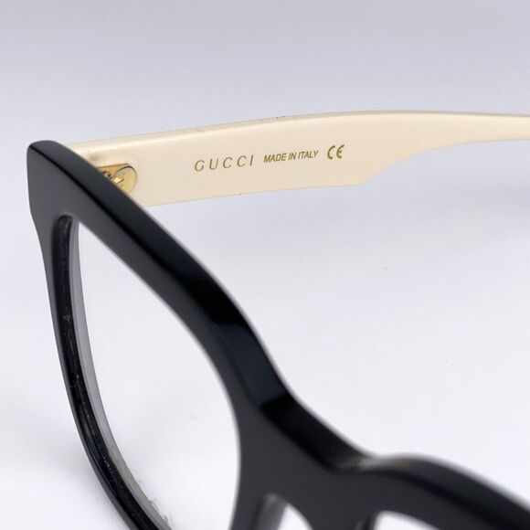 NEW Gucci GG0958O 005 Black White Square Unisex Eyeglasses - Picture 12 of 13